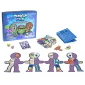 Miniland – Monster Mix | Monster-BAU-Brettspiel für Kinder ab 5 Jahren mit 48 Te