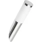 GTV Gartenleuchte, schräge Wandlampe, Edelstahl, MILAN-U 40W E27IP54 OS-MILA00U-00