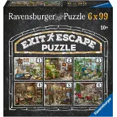 Ravensburger EXIT Puzzle: Das verlassene Herrenhaus – 6 Puzzles mit je 99 Teilen