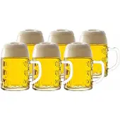 Stölzle Bierkrug "Bierkrüge Kaiser 0,5 Liter 6er Set transparent"