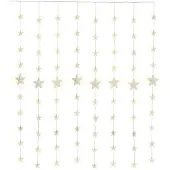 Goobay 80er LED-Sternenvorhang - mit Fernbedienung, Timer-Funktion, 8 Leuchtmodi, Dimmer und 31 V-Außentrafo, warm-weiß (3000 K)