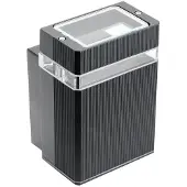 GTV Außenwandleuchte NESSA Lighting, 50 W, IP54, schwarz – Fassadenleuchte