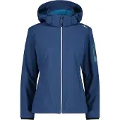 CMP - Women's Softshell Jacket Zip Hood - Softshelljacke Gr 48 blau