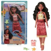 Disney Spielzeuge aus Vaiana 2, schwimmende Tautai Vaiana-Modepuppe mit 2 Zubehörteilen und Oberteil mit Farbwechsel, Modepuppe, Weiblich, 3 Jahr(e), Junge/Mädchen, 282,4 mm, 200 g