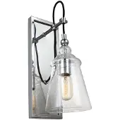 FEISS Elstead Loras Wandleuchte E27 Chrom Klar