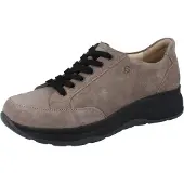 Finn Comfort Nottingham Herren Halbschuhe grau Nubukleder - Größe: UK 7,5