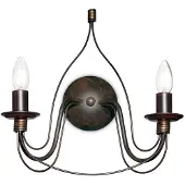 Ideal Lux CORTE AP2, Oberfläche, 2 Glühbirne(n), E14, IP20, Braun