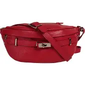 Samantha Look Gürteltasche "Damen echt Leder, Made in Italy", Damen, Gr. B/H/T: 32cm x 13cm x 9cm onesize, rot, Leder, clean, Taschen Gürteltasche, echt Leder, Made in Italy