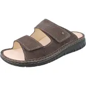 Finn Comfort Rab Herren Pantolette dunkelbraun gefettetes Nubukleder - Größe: 44