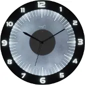 TFA-Dostmann 60.3553.10, Wand, Analoge Uhr, Rund, Grau, Kunststoff, Akku, USB