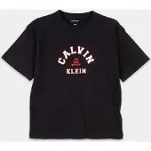 Calvin Klein Boys Varsity Graphic T-shirt Black Größe: 8 | T-Shirts Outlet | kids | Schwarz