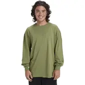 Quiksilver Langarmshirt "Salt Water", Herren, Gr. L, grün (loden grün), Obermaterial: 100% Baumwolle., Shirts Langarmshirt