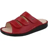 Finn Comfort Korfu Damen Pantolette rot Glattleder - Größe: 42