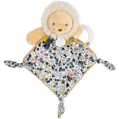 Doudou et Compagnie BOH'Aime Kuscheltier Rassel Löwe - Liberty Ocker Stoff - sen