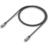 Satechi ST-U4C25M, 0,25 m, USB C, USB C, USB4 Gen 3x2, 40 Gbit/s, Schwarz, Grau