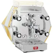 La Pavoni Diamantina, Espressomaschine, 1,9 l, Kaffeebohnen, Eingebautes Mahlwerk, 2380 W, Gold, Edelstahl