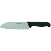Schneider Santokumesser, mit S-Grip, Küchenmesser im japanischen Stil, für einfaches Zerschneiden von Lebensmitteln, Klingenlänge: 18 cm, ohne Kullenschliff