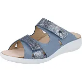 Finn Comfort Palau Damen Pantolette jeans Leder - Größe: 41