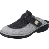 Finn Comfort Antholz Damen Clog Hausschuhe grau Filz - Größe: 42