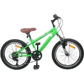vidaXL Mountainbike 20 Zoll 6-Geschwindigkeit für 5-8 Jahre alt Grün