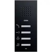 Gira Audio-Haustelefon 1250005 AP System 55 schwarz - Schwarz (1250005)