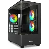 Sharkoon Elite Shark CM100 schwarz Tempered Glass x 2 - Tower