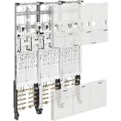 Hager ZL3EH26 Komplettfeld, universZ, 1050mm, 6 Zählerplätze, 3-feld, DSS, Ausführung OVAG
