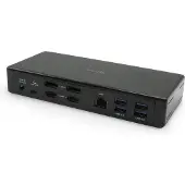 I-Tec USB-C Quattro Display Docking Station with Power Delivery 85 W, Kabelgebunden, USB 3.2 Gen 1 (3.1 Gen 1) Type-C, 85 W, 3,5 mm, 10,100,1000 Mbit/s, Schwarz