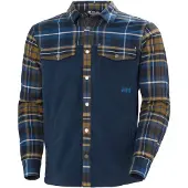 Helly Hansen für Herren. 63534 Fleece-Überhemd Lokka marineblau (S), Lässig, Polyester, Langarm