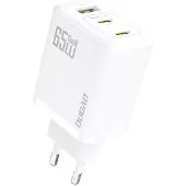 Dudao A29EU Adapter 65Watt 2xUSB-C 1xUSB-A Hvid