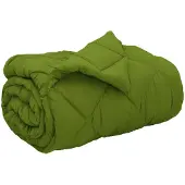 vidaXL Winterbettdecke 140 x 220 cm 450 g/m² Grün