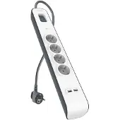 Belkin 2.4 Amp USB Charging 4-outlet Surge Protection Strip - Kabel - Digital/Daten