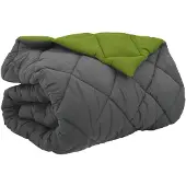 vidaXL Winterbettdecke 240 x 260 cm 450 g/m² Grün und Anthrazit