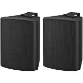 Monacor MKA-50SET/SW Aktives 2-Wege-Stereo-Lautsprecherboxen-System, 2 x 20 W