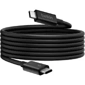 Belkin INZ005HQ1MBK, Männlich, Männlich, 1 m, 120 Gbit/s, Schwarz, Rund