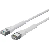 Lanview LV-6AFTP-FLEX-ANG-03W-S, 3 m, Cat6a, U/FTP (STP), RJ-45, RJ-45, Weiß