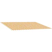 vidaXL Markisenersatzstoff Gelb und Weiß 300 x 250 cm Polyester