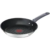 Tefal Daily Cook G7314055, Rund, Grillpfanne, Schwarz, Edelstahl, Keramik, Gas, Halogen, Induktion, Versiegelte Platte, Bakelit