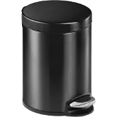 Durable Treteimer Metall rund, Soft Close, 5 Liter, anthrazit