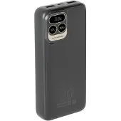 Rivacase Powerbank 20000 mAh USB-C 20W + LCD schwarz (1x I/O USB-C PD 18W / PD 20W, 2x USB-A QC 3.0 18W, LCD, schwarz)