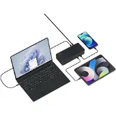 Kensington SD4843P EQ USB-C Triple Video Dockingstation, 100 W, 10,1000 Mbit/s, 10 Gbit/s, 4K Ultra HD, 1 Stück(e), 145 mm