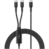 Belkin USB-Kabel "BoostCharge Pro geflochtenes USB-C-Doppelkabel (140 W)", schwarz, 150cmcm, Kabel, USB-Kabel