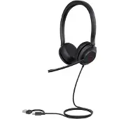 Yealink UH35 USB Headset für PC, kabelgebundenes Headset mit Geräuschunterdrückung, für Teams, ganztägiger Komfort, Stereo Headset für Homeoffice Online Meetings,Stummschaltung, Busylight
