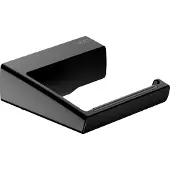 Keuco AVENO Toilettenpapierhalter, starr, offene Form, 14662370000, Farbe: Schwarz Matt
