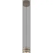 Pure LED-Hängelampe Falling Rings, bronze Ø 13 cm, CCT