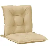 vidaXL Niedriglehner-Auflagen 2 Stk. Melange Beige 100x50x7 cm Stoff