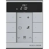 Busch-Jaeger SBR-F-6.0.11-83 Busch-Tenton, RTR, 6-fach, alusilber, mit Display, für Busch-free@home 2CKA006220A0882 SBRF601183