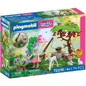 Playmobil Konstruktions-Spielset "Feengarten mit Einhornfohlen (72215), Fantasy & Magic", bunt, Spielbausteine, Kinder, Kunststoff, Konstruktions-Spielset, Made in Europe