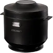 Cloer 6830, Schwarz, 1 l, Keramik, 24 h, Tasten, Kunststoff