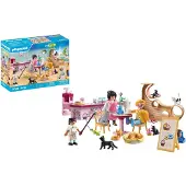 Playmobil Cat Café Katzenspielzeug, Tierfigur-Set, Spielzeug für Kinder ab 4 Jahren, 71744